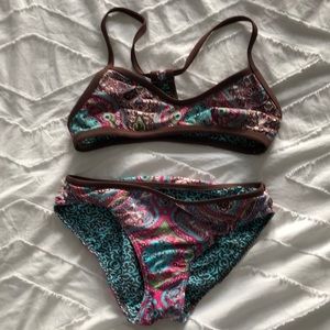 Athleta reversible bikini XS